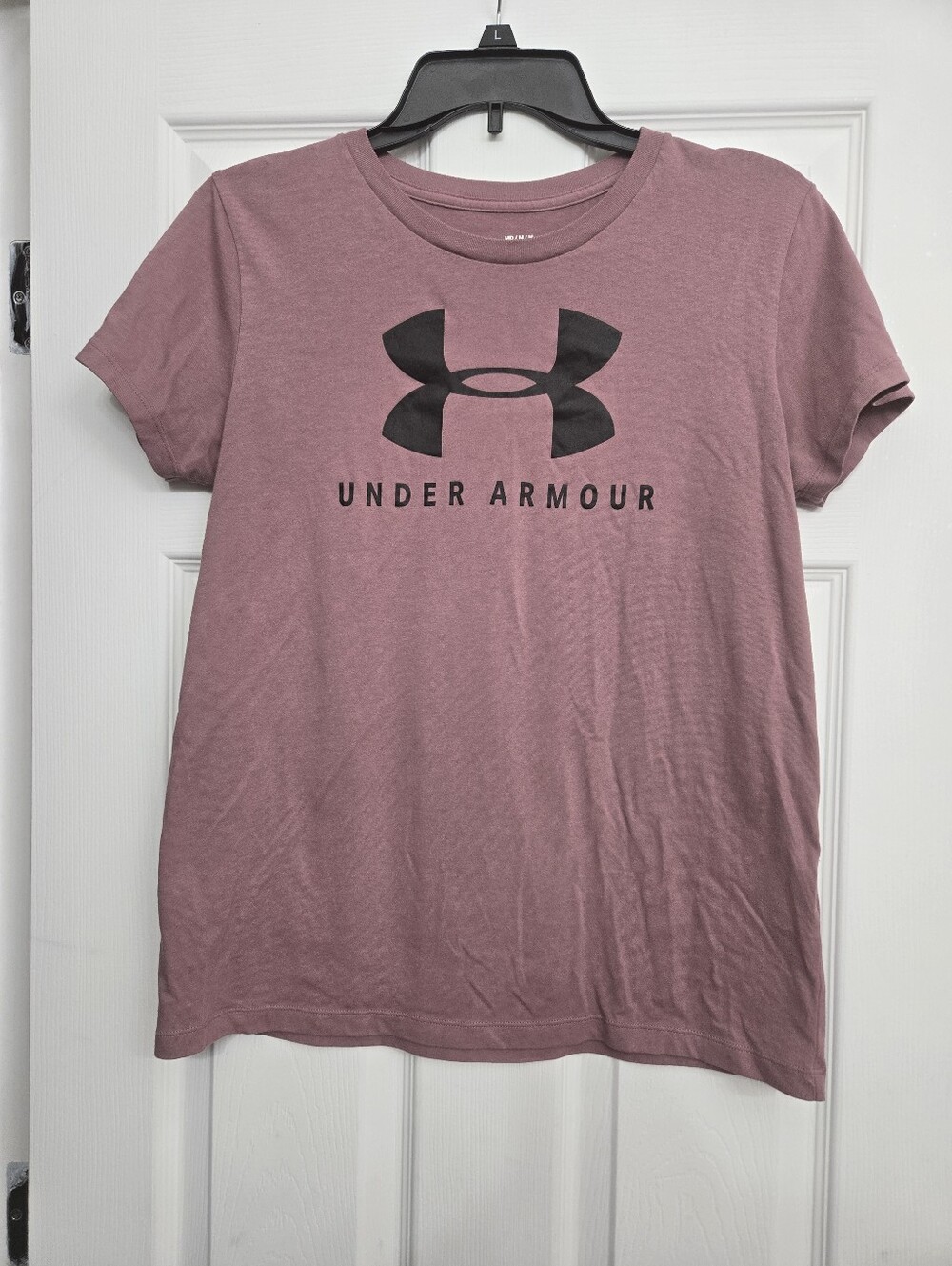 Under Armour Mauve Short-Sleeve Tee with Black Logo